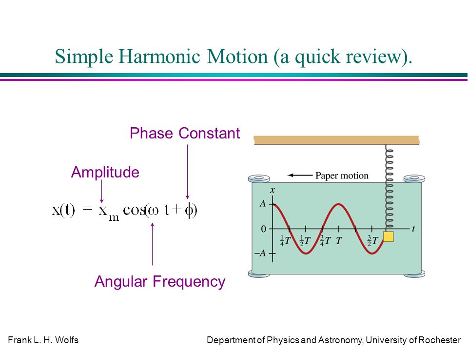 Simple Harmonic Motion Test
